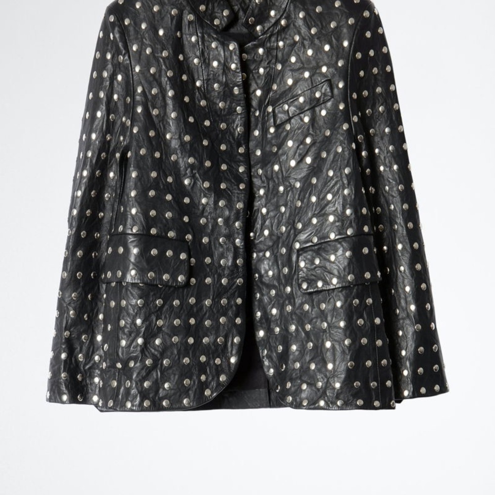 Zadig and Voltaire Verys studded leather jacket - 36 NWOT - Picture 4 of 11